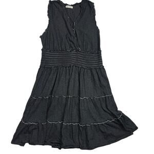 Max Studio Black and White Tiered Dress